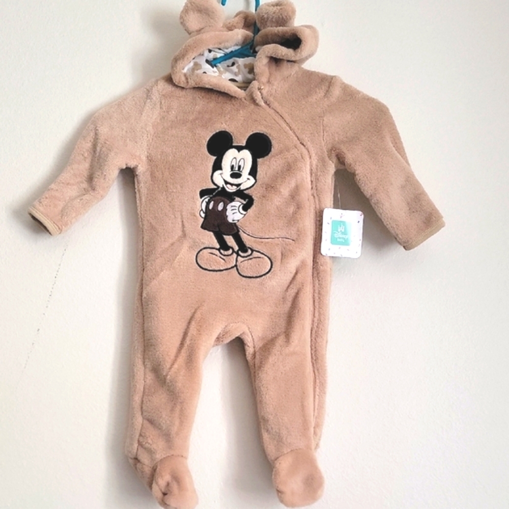 Mickey Mouse Fuzzy Onsie